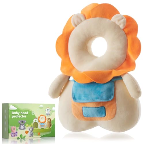 Image of Baby Fall Back Head Protector - Baby Head Protector Backpack for Crawling Walking Gifts, Adjustable Toddlers Head Safety Pad Cushion