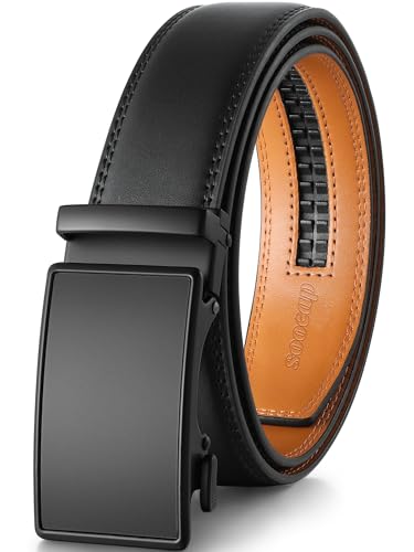 Soocap Mens belt, Genuine Leather, Adjustable fit
