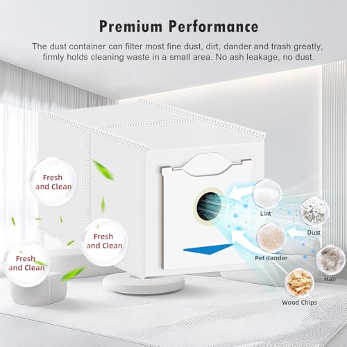 10 Pack N30 Dust Bags Compatible with ECOVACS DEEBOT N30 Omni/N30Pro Omni Robot Vacuum Cleaner, 4 Layers Effective Filtration