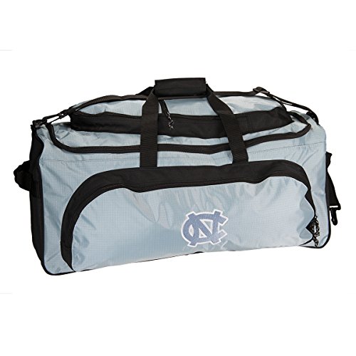 Mercury Luggage NCAA Heavy Duty College Bag Duffel 27â€ Large Duffle Bag, Tote, Sport Bag, Gym Bag, Travel Bag with College Team Logo North Carolina Blue