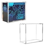 PKMN Elite Trainer Box - Juego de 2 vitrinas acrílicas de 8 mm + 5 mm, protector magnético extragrueso, resistente a los rayos UV y al polvo, para ETB TCG, ajuste personalizado de 7.4 x 3.6 x 6.6