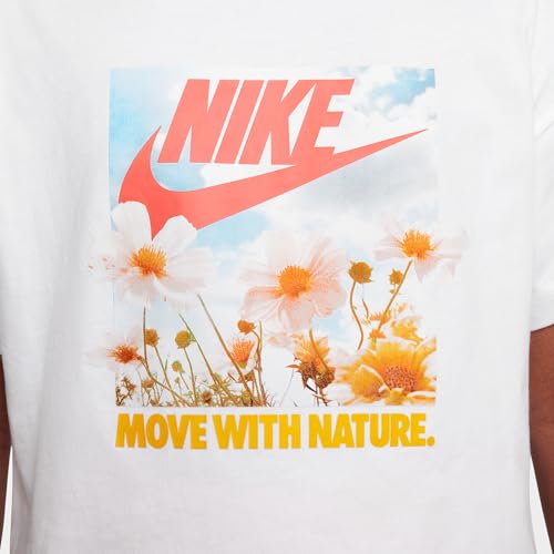 Nike Sportswear Big Kids' (Girls') T-Shirt (White, HM6311-100)4