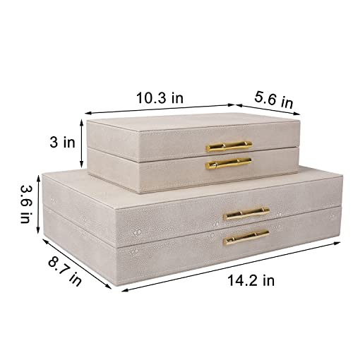 Zikoul Modern Decorative Box Leather Decorative Storage Boxes With Lids For Home Decor Jewelry Box Organizer #TOP4