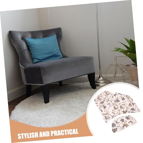Funda para silla de sofá beige de poliéster elástico PRETYZOOM 7