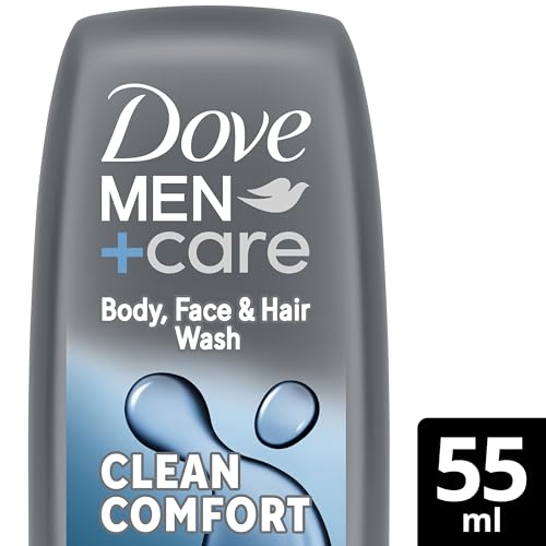 Dove Men+Care Hydrating Clean Comfort 3-in-1 Hair, Body and Face Wash with 24-hour nourishing MicroMoisture technology body wash for men 55 ml - Image 4