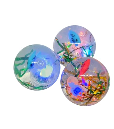 KF Enterprises Toys Bouncing led Light with Glitter Water Ball