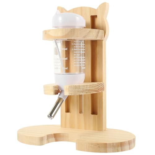 Abaodam 1Set Hamster Water Bottle with Stand Standing Pet for Small Animals Durable Natural Holder for Easy Drinking Suitable for Hamsters Rabbits and Other Small