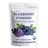Golden Field Organic Blueberry Powder, Natural Fruit Powder, USDA Organic, No Fillers or Starch, Rich in Antioxidants, 6.35 oz