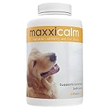 maxxipaws maxxicalm Natuurlijk Kalmerend Middel voor Honden, Geen Slaapmiddel - Met Gids voor Gedragstraining - 120 Lekkere Tabletten voor Honden