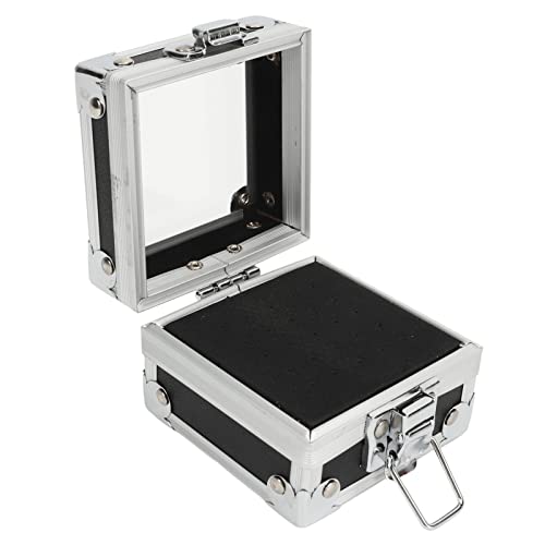 Tissting 25 Holes Nail Drill Bits Holder Container Aluminum Alloy Nail Drill Bit Holder Case Nail Tools Organizers Container,Display Storage Box Rack Manicure Tool (#4)