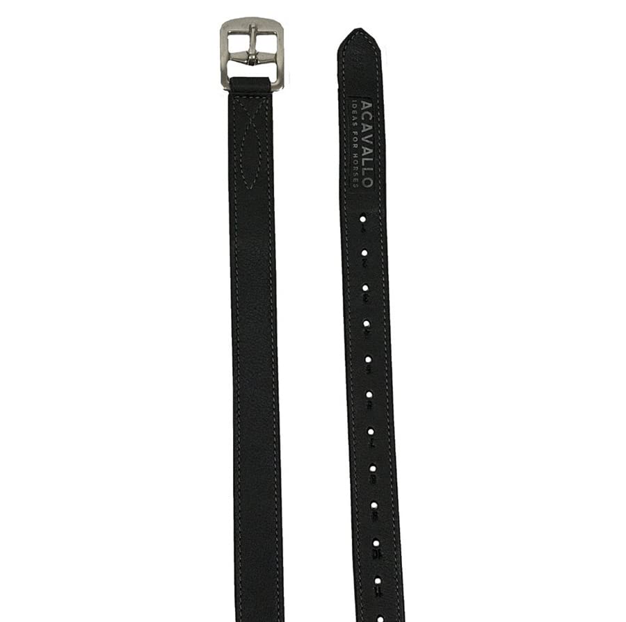 Staffili inglesi ACavallo in nylon antistrappo rivestiti in pelle 145 cm