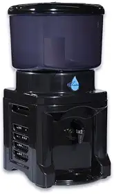 Filtro Água Preto 8,6 Litros 1 Vela Tripla Ação 1 Boia Cuba De Cerâmica