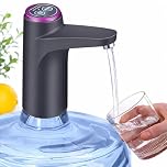 Electric Water Dispenser Pump Tap - USB Charging, Automatic, Portable, Safe ABS Plastic & Food Grade Silicone - Universal Bottle Fit - Camping and Travel - Fits most bottles