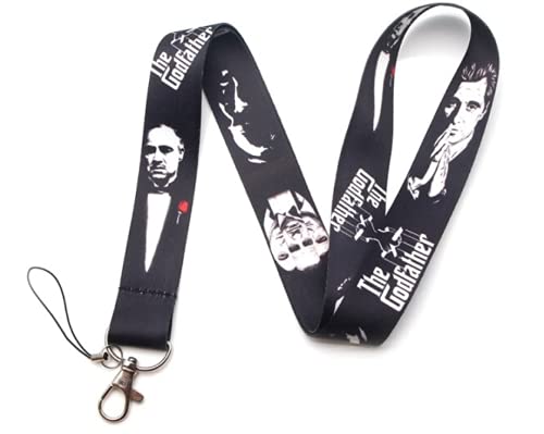 Lanyard Película El Padrino | Cordón para el Cuello | No Pierdas más tus Llaves | Llavero para Móvil Mascarilla Teléfono y Llaves| Regalo Original