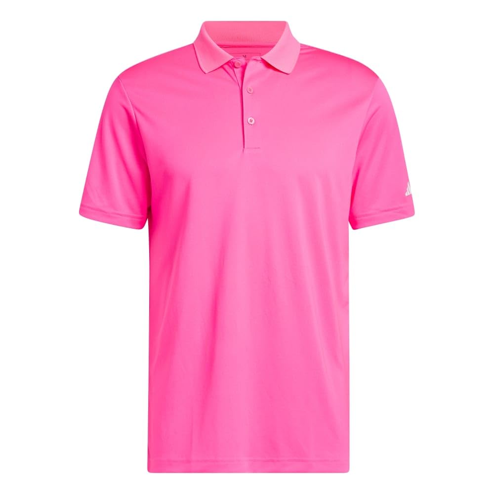 adidas Men's Core Performance Primegreen Polo Shirt, Solar Pink, XS
