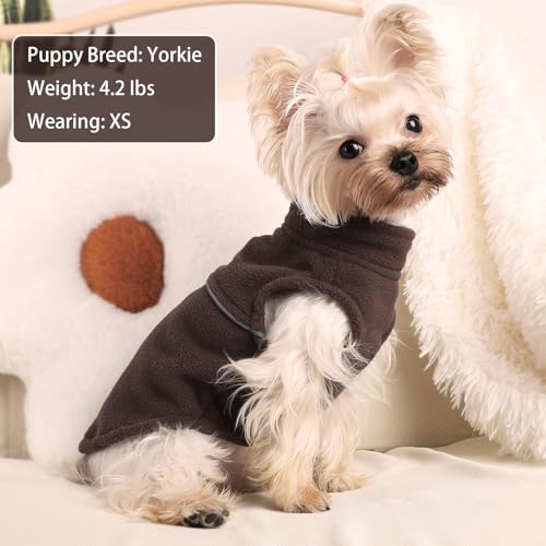Image of Dog Sweater, X-Small, Brown, Pull On, for Small Breeds up to 1.0 lb, Winter