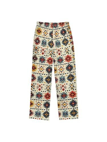 Boho Aztec Ethnic Boys Pants for Kids Jogger Pants with Pockets S2