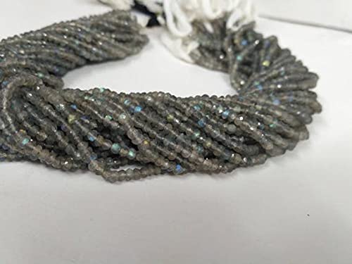 Perles labradorite naturelle facettée de qualité supérieure pour joaillerie