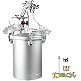 VEVOR Paint Tank 15L / 4 Gallon Pressure Spray Gun with 4.0mm Nozzle Regulator Pressure Pot Paint...