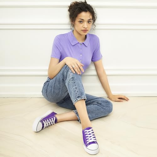 Image of hash bubbie White Sneakers for Women Low Top Canvas Shoes Womens Canvas Sneakers Women's Fashion Sneakers Slip on Casual Tennis Shoes