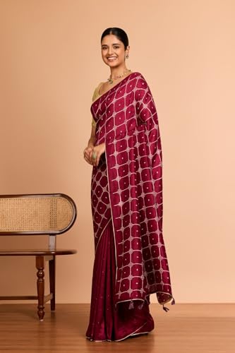 Taneira pink murshidabad silk saree in pure silk – image 4