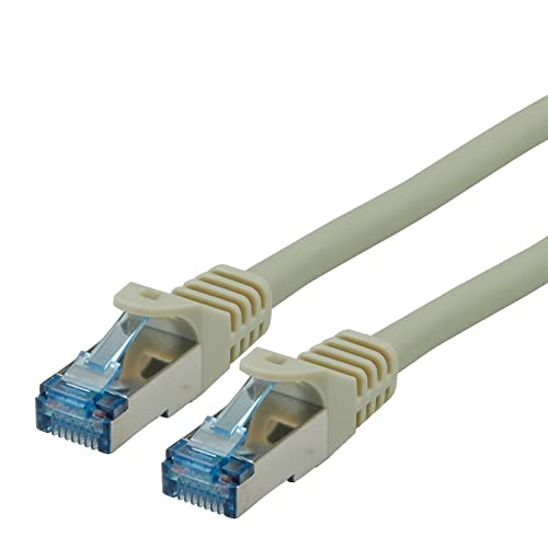ROLINE Cordon LAN Cat 6A | Component Level | Câble réseau S/FTP Ethernet avec connecteur RJ45 | gris 20 m
