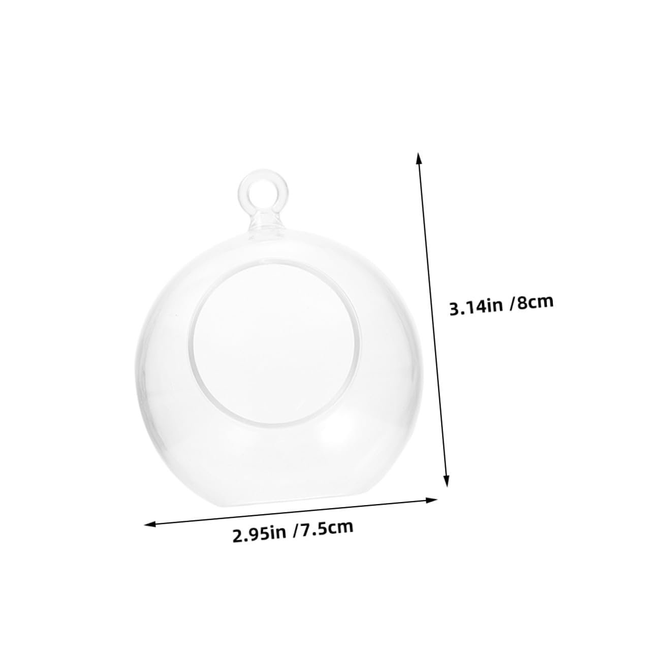 SOIMISS Bolas de Decoración Navideña Transparentes de Plástico Huecas para Rellenar 20 Piezas de 8 CM Abertura Adornos Colgantes para Fiestas Bodas y Ambiente Festivo