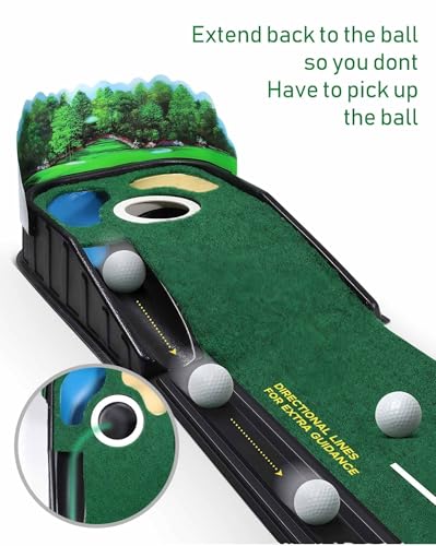Tapis de golf durable et antidérapant avec une surface de putting fluide