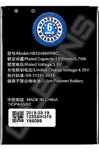 Image of Original HB434666RBC Battery for Huawei Router Airtel 4g Hotspot E5573 E5573S E5573s-32 E5573s-320 E5573s-606 E5573s-Battery with 6 Month Warranty***(V231)