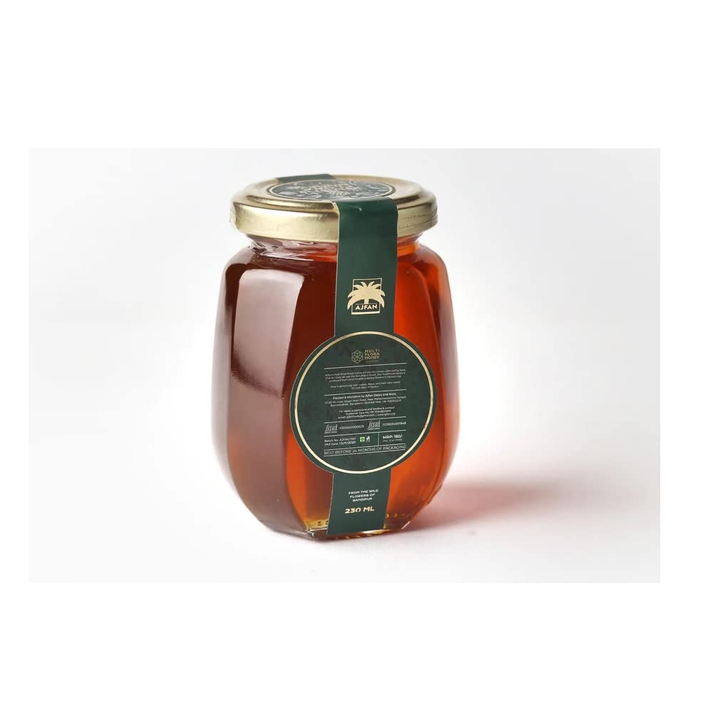 Ajfan Multi Flora Honey | Shehad | Bandipur Flower Shahad | Unprocessed Honey | Natural Nectar | Pure, Organic & Natural (230)