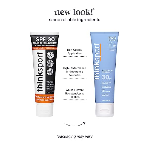 Thinksport Clear Zinc Sunscreen Spf 30, 3 Fz #TOP2