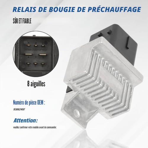 Relais de bougie de préchauffage contre les démarrages difficiles sur Primastar