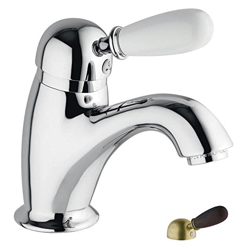 MISCELATORE LAVABO IMPERIAL CROMO leva bianca