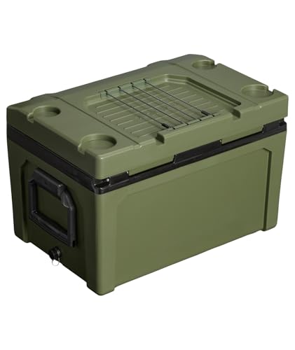 Image of Stanley Adventure Outdoor Cooler 50 qt | Heavy Duty Outdoor Camping Cooler with Easy Carry Handle | BPA-Free | Dried Pine