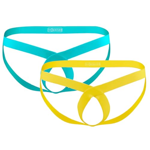 Men's Jock Colorful and Sexy Jockstrap Men's Athletic Supporter Underwear Man's Cheeky Briefs