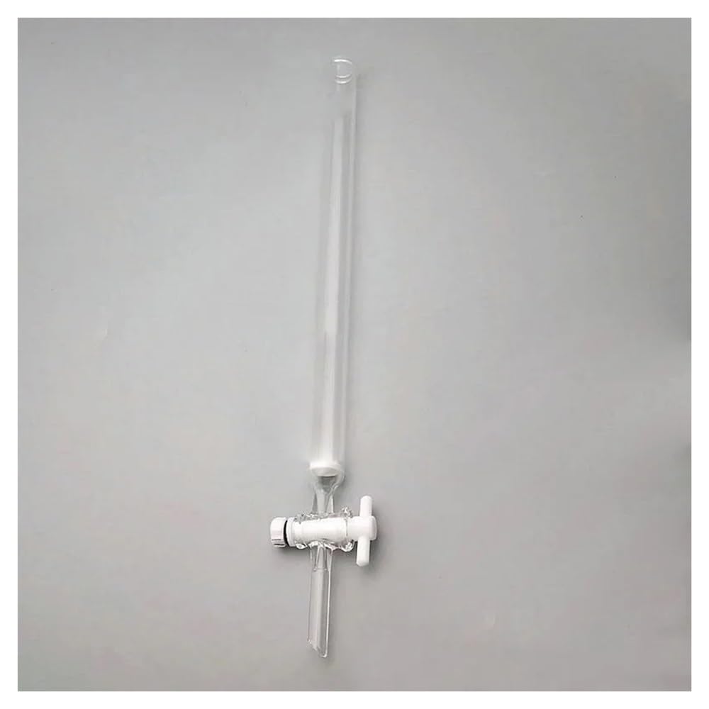 Urządzenia i wyposażenie laboratoryjne, 1 sztuka, szklana kolumna laboratoryjna z tłokiem PTFE (30 x 400 mm)