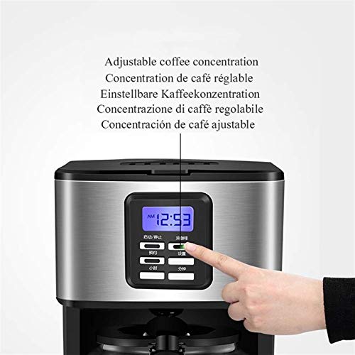 KJFSTJHMM Filterkaffeemaschine, Kaffeemaschine, programmierbarer 24-Stunden-Timer mit LCD-Display, einstellbare… – Bild 8