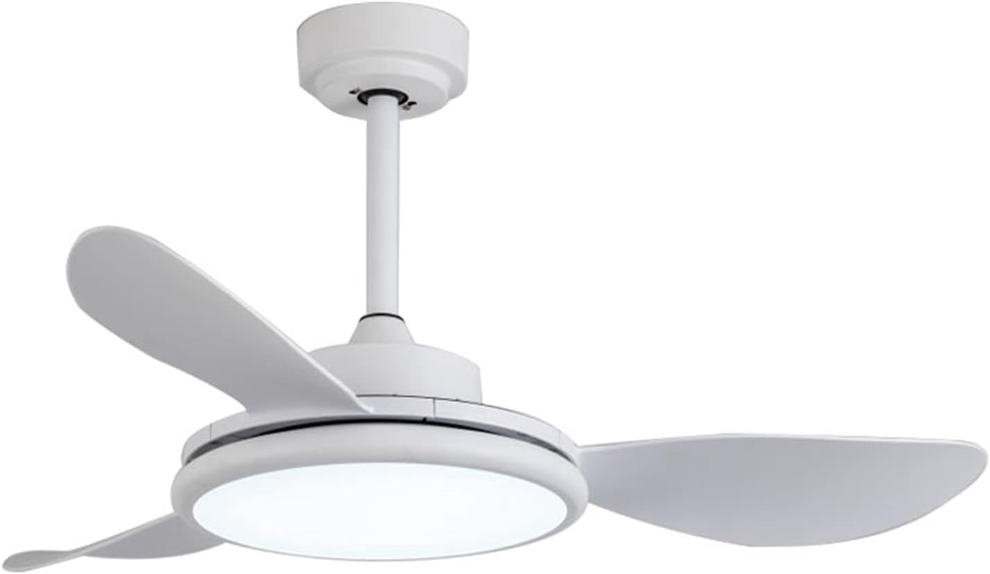 ELISYG Ventilador de Techo con Mando a Distancia, 3 Aspas 36W Luz LED, 3 Temperatura de color 6 Velocidades Silencioso, Ventiladores de Techo para Habitaciones de Hasta 15 m² (Color : C)