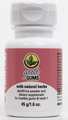 Good Gums Natural Dentifrice Powder & Dietary Supplement for Brushing Teeth
