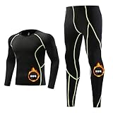 [XiXiV] コンプレッションウェア メンズ 上下 セット [吸湿速乾・軽量保温・伸縮性]長袖 シャツ スポーツタイツ インナー コールドギア 防寒インナー コンプレッション タイツ春夏秋冬