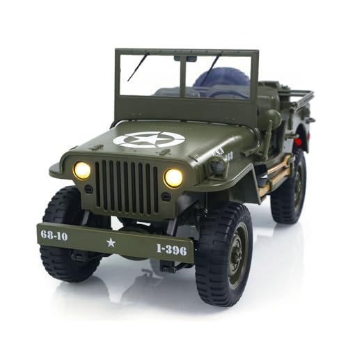 Image of TOUCAN RC HOBBY 1 /10 RC Off Road Vehicle C8815 4WD Remote Control Rock Crawler Car Military Truck Model Climbing Car RTR Battery LED Lights