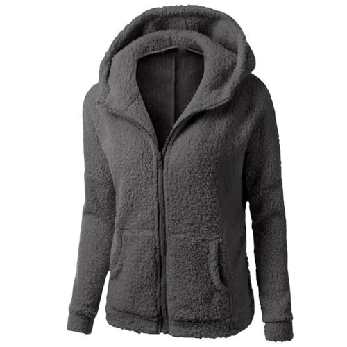 Girls Fleece Jacket Full Zipper Hoodies Long Sleeve Sweatshirt Winter Jackets Comfy Warm Hoodie Plush Hooded Coat