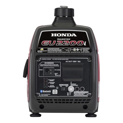 Honda EU2200i 2200-Watt 120-Volt Super Quiet Portable Inverter Generator