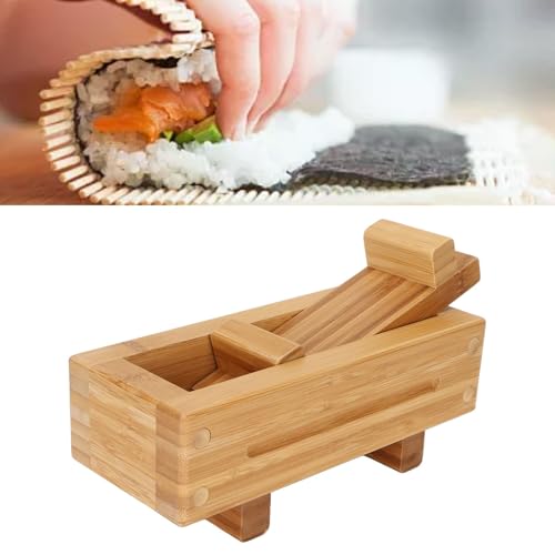 Atyhao Moule à Sushi, Presse à Sushi Rectangulaire en Bois Moule à Sushi Presse à Riz Moule à Fromage Presse à Sushi Outils de Fabrication de Sushi pour la Cuisine à Domicile