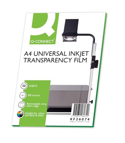 Q-CONNECT Transparents De Rétroprojections Pour Imprimantes à