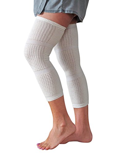 Inther Max PAIRE DE GENOUILLERES LONGUES - 50% SOIE -Confort, Elégance et Chaleur - INTHERMAX©