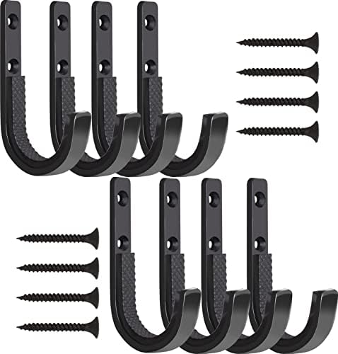 GOHIKING Gun Rack Gun Racks Storage Rifles Shotgun Hooks 4Pairs Wall Mount Hangers for Any Rifles Shotguns Archery Bow with Soft EVA Padding and Heavy Duty Steel