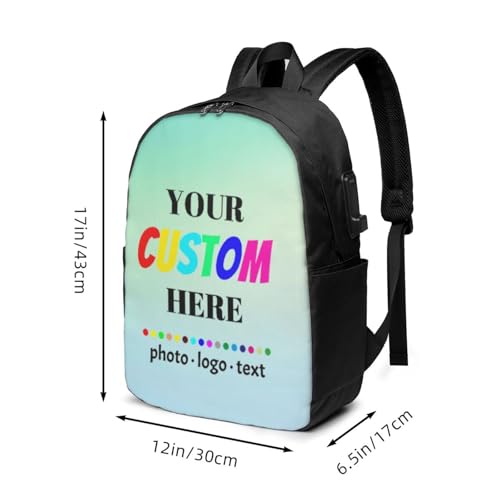 Custom Backpack Custom Bag With Design Your Text Photo Logo Large-capacity Bag Personalized Simply Modern Backpacks3