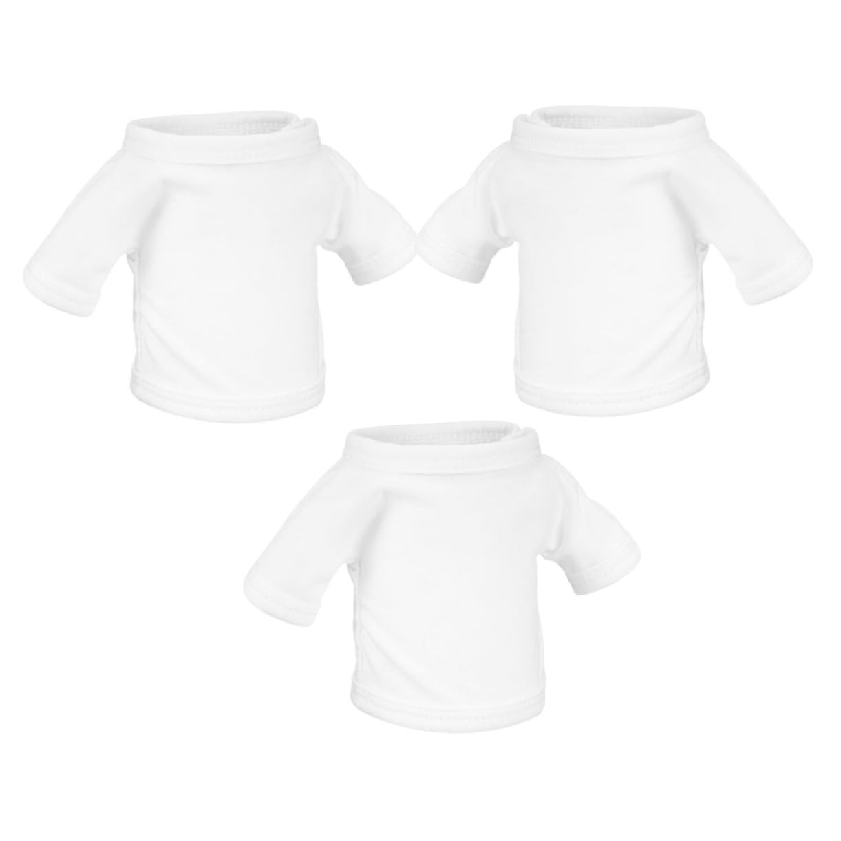 FELTECHELECTR Cute Bear Puppet Clothing 3 Pack of Mini Doll Tops Plush for Boys and Girls' Imaginative Play