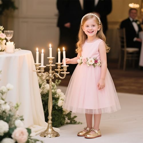 Image of Kiderence Toddler Girl Mary Jane School Uniform Dress Shoes Oxford Flats | Wide Toe Box Great Comfort for Student Shoe and Flower Girl Shoe for Wedding, Parties, Church